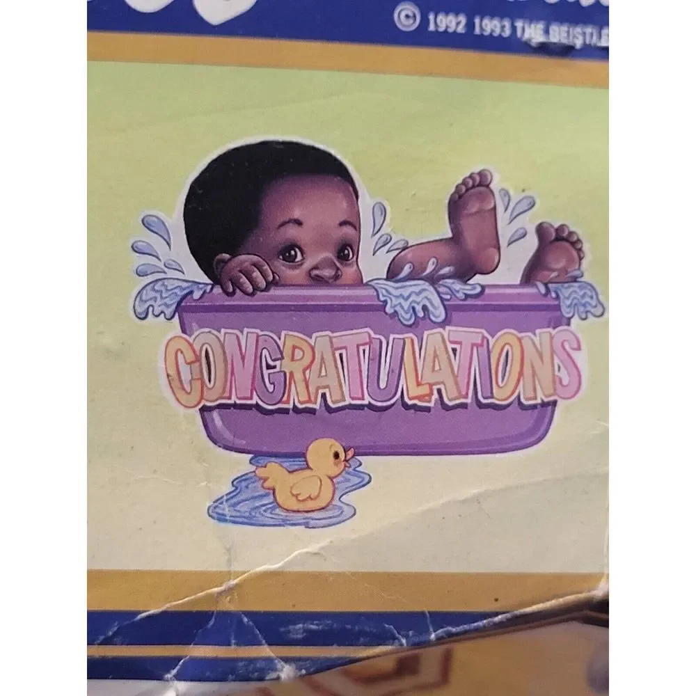 vintage baby shower cutouts african american black baby 1993 beistle creations